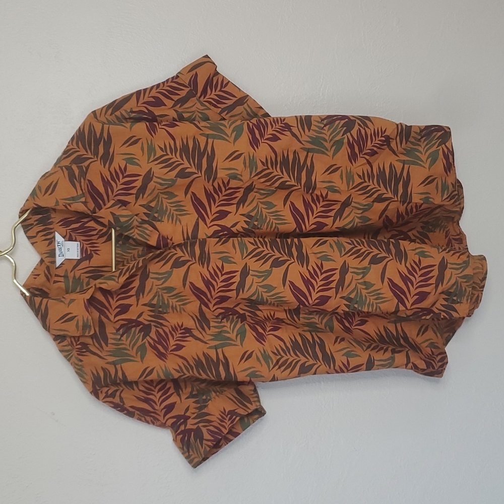 Duluth Trading Printmaker Lightweight Popover Shirt Size XS